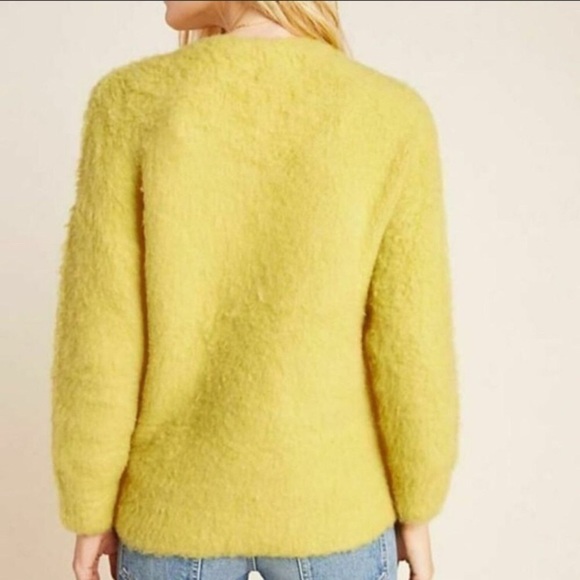Anthropologie Simone V Neck Yellow Sweater - Picture 7 of 12